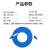 创优捷 光纤跳线 铠装 单纤 LC/UPC-LC/UPC-单模-G.652D-3mm-5M-LSZH-蓝色
