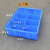 筐子塑料 塑料周转箱 加厚分格箱塑胶筐 螺丝分格盒 工具筐物料框 小10格 全新料蓝色
