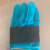 曼睩 60cm天蓝色1副 电焊皮革手套防烫防飞溅牛皮焊工耐磨加长加厚劳保手套ML018