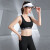 柯帛新款瑜伽服女士运动套装速干跑步健身服显瘦训练晨跑五件套 灰色 XL【建议115-130斤】