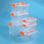 千井大号水箱储水箱透明加厚长方形养鱼箱方桶带盖塑料周转箱蓄水 中号2个装