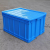 加厚塑料周转箱长方形大号带盖储物盒子收纳箱子筐子胶框大胶箱框  530*380*230mm（蓝色无