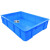 周转箱储物箱物流箱塑料框收纳箱塑胶箱收纳箱加厚 号5箱47.5*35*17蓝
