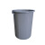 黑灰色塑料垃圾桶大容量带盖大号加厚耐用圆形水桶 160L黑色不带盖(可装240斤水)