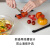 莱杉OXO奥秀双面切菜板砧板和面板案板厨房家用食品级塑料长方形防滑 小号 26.5x18x1cm