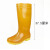 正耐利高筒雨鞋男 石板材工厂工矿劳保雨靴 加厚牛筋底耐磨水鞋 黄色 11.5（相当于43码）