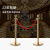 礼宾杆礼宾柱 挂绳围栏一米线护栏围栏杆银行酒店机场隔离警戒线 配件-伸缩头红色2m