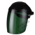 电焊面罩焊接工帽透气头盔 防飞溅防烤脸紫外线辐射护眼 第二代(黑顶)5号墨绿色面罩