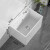 希尚大理石拖把池家用阳台卫生间洗拖布槽池长方形石材户外庭院污水盆 雅士白56cm(升级台控下水防堵带