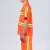 环卫工人衣服工作服长袖套装春秋公路养护园林服装反光条短袖夏 橘色薄款水洗棉（上衣） 中码
