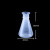 希万辉 实验室带盖塑料烧瓶塑料三角烧瓶实验瓶 广口（10个）250ml
