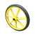 储力叉车 300-18黄色扁管实心轮一个手推车建筑工地斗车轮子防刺发泡橡胶实心轮胎加厚