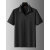 ABCADD衬衫男短袖胖子全身搭配加肥加暗纹百搭衬衣潮 黑色 XL140160斤