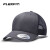 FLEXFIT时尚拼色透气网眼棒球帽大头围鸭舌帽夏季网帽男士帽子 纯黑色 均码可调节(55-62cm)