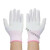 生活纱布沙小号白色通用手套劳保耐磨家务工业棉线夏季全线 白色涂指24双装 S