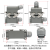矩形重载连接器6芯10芯16芯24芯高底座航空插头插座 HDC-HE-016-3 6芯高底座顶出