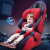 嘉迪诺（JADENO）儿童安全座椅可折叠汽车用婴儿宝宝坐椅车载便携式通用9月-12岁 阿尔茜【ISOFIX硬接口+LATCH】
