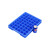华科扬创 多格分格箱收纳盒零件盒分类盘塑料周转箱修理专用箱螺丝盒 16号高48格-蓝色450*360*50mm