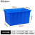 塑料水箱长方形大号加厚周转箱水产养殖箱服装用的箱 120L水箱71*50*38CM 蓝白红随机发
