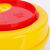 医疗利器盒黄色废物医院用针头圆形锐器盒一次性小医疗垃圾桶诊所 方3手提（80个）