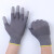 12双装灰色白手套劳保pu尼龙浸涂指涂层纱线薄款防滑耐脏透气 黑色涂指(24双) 中号M