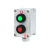 LA53防爆按钮盒启动停止急停按钮控制开关操作盒1位2位主令控制器 LA53-3H三灯红绿黄指示灯