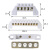 定制桥型接线排 5位10位零线排接地铜排5孔10孔并线器配电箱6*9端 12位(黄铜)