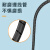 SMS缠绕管 电线缠绕管包线管 PE螺旋缠绕带环保塑料绕线管 8mm 10米 两包 黑色