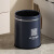 圆形双桶垃圾桶隐藏垃圾袋家用塑料卫生桶自动吸附垃圾袋垃圾桶 深蓝色 13L