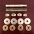 红木马扎马扎配件木马扎轴红木马扎铜轴折叠凳子专用金属零件铁丝柱 铜帽2个+垫片2个
