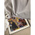 Disney现代新款500P片1000片拼图裱框卡纸窄边冬灯圣诞可定制挂墙框 香槟金(小红书) 长方形50.8*68.6cm+3cm卡纸白边