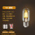雷喜直管形T45灯泡爱迪生LED复古灯T125T300暖光E27创意咖啡厅仿钨丝 T45-2W 白光