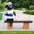 户外卡通动物坐凳摆件布朗熊长颈鹿座椅雕塑景区公园林幼儿园装饰 Y-1501-1双人肖恩羊坐凳 -