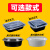 美式圆形900ml一次性餐盒打包盒700长方形黑色塑料快餐盒饭盒 美式圆盆2000ML黑色(90套)