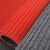 兰诗 DM03 双条纹地毯 地面防滑垫 酒店走廊除尘垫 红色1.8*15m（整卷发货）