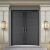 米伽罗定制别墅大门铸铝门双开入户门防盗门家用对开进户门子母门