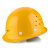 希凡里玻璃钢安全帽工作帽国标建筑工程安全头盔透气领导定制印字 GM-763黄色(透气款)