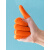 手指套防护劳保耐磨加厚防滑橡胶护指指套一次性纹绣手指套保护套 加厚橙色M码60个装
