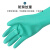 耐酸碱手套化学防腐蚀化工加厚加长耐油防酸碱丁腈工业手套 3双绿色 45CM M