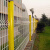 丰昂 桃型柱铁丝网公路防护网护栏网小区别墅围栏防护栅栏 丝粗6毫米高2米*3米长含1柱
