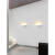 欧普灯极简预埋式石膏壁灯北欧创意客厅过道走廊现代简约无边框 白色 A款 31*26CM 白光