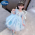 迪士尼（Disney）爱莎公主裙夏季女童连衣裙夏款超仙冰雪奇缘艾沙艾莎爱沙裙子洋气 粉裙+披纱+皇冠魔法棒 120 建议身高105cm左右