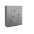 星期十国际电工灰色明装超薄插座面板墙壁明线盒七孔定制