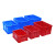 大号加厚塑料长方形工业物流运输胶框储物收纳整理带盖盒子 绿色无盖 550-350箱-610*480*360(mm)