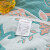 洁丽雅（Grace）毛巾被 全棉A类抗菌纱布午睡毯六层夏凉毯 恋恋花枝-绿1.5*2米