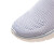斯凯奇Skechers女子一脚蹬健步鞋124571 浅灰色/粉红色/LGPK 36.5 