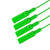 飞尔（FLYER）一次性标牌 挂签 塑料封条 防盗调包扣 物流封签 绿色 280×15mm 100条起批