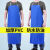 定制加厚围裙PVC男女工业劳保围腰防水防油食堂厨房水产工作围裙 65丝PVC深蓝色围裙