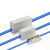 大功率快速接线端子 电缆铜接头一进一出并线柱端子对接头电线接线连接神器 1-35(10-35平方) 1只