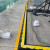 定制适用线槽减速带橡胶PVC电线电缆保护槽室内户外舞台地面过线桥盖线板 大四线槽槽径40*45mm